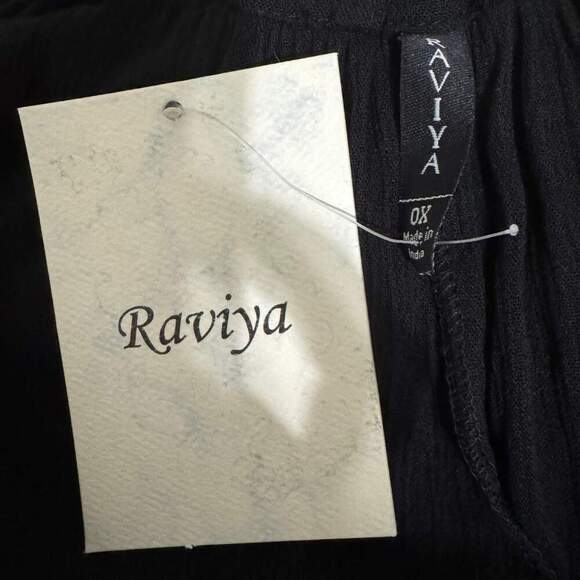 RAVIYA Criss Cross Maxi Dress Beach Swim Bathing Suit Cover Up Black NWT OS - Picture 7 of 7